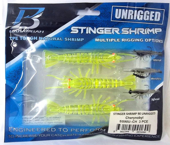 Barambah Stinger Shrimp Unrigged Soft Plastic Lure 90