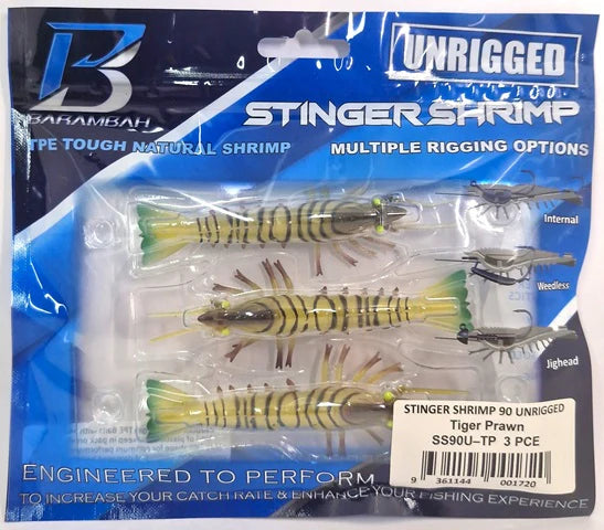 Barambah Stinger Shrimp Unrigged Soft Plastic Lure 90