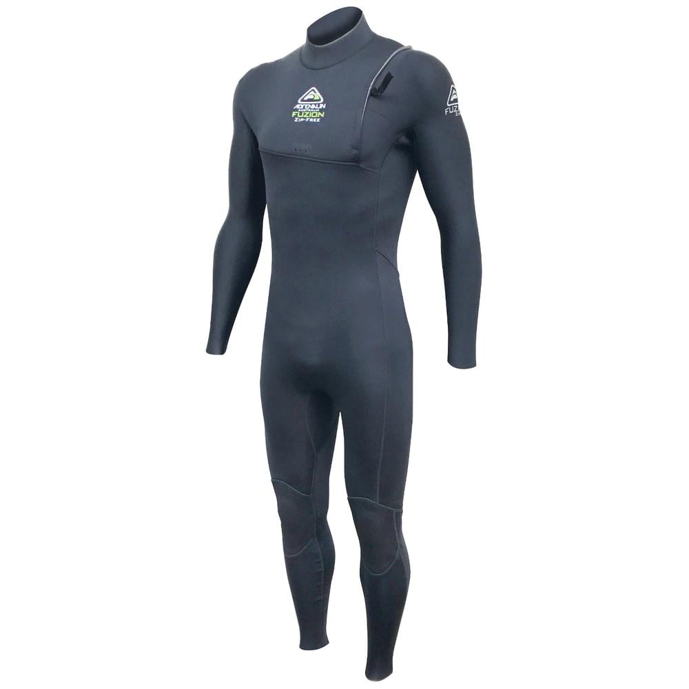 Adrenalin Fuzion No Zip Steamer Wetsuit Black Adult