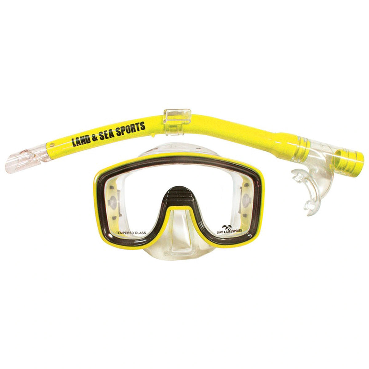 Land and Sea Kids Junior Lagoon Black Mask Snorkel Set