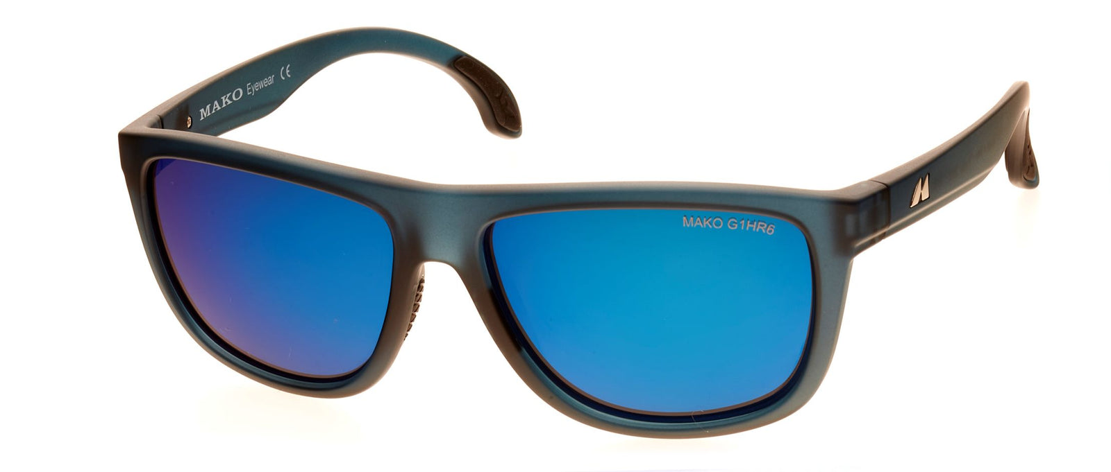 Mako Tidal Matte Black Frame Glass Lens Polarised Sunglasses