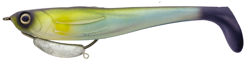 Zerek Flat Shad Pro 4.5 Inch Weedless Rigged Soft Plastic Lure