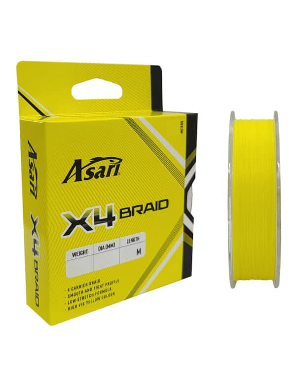 Asari X4 Braid Yellow 300m