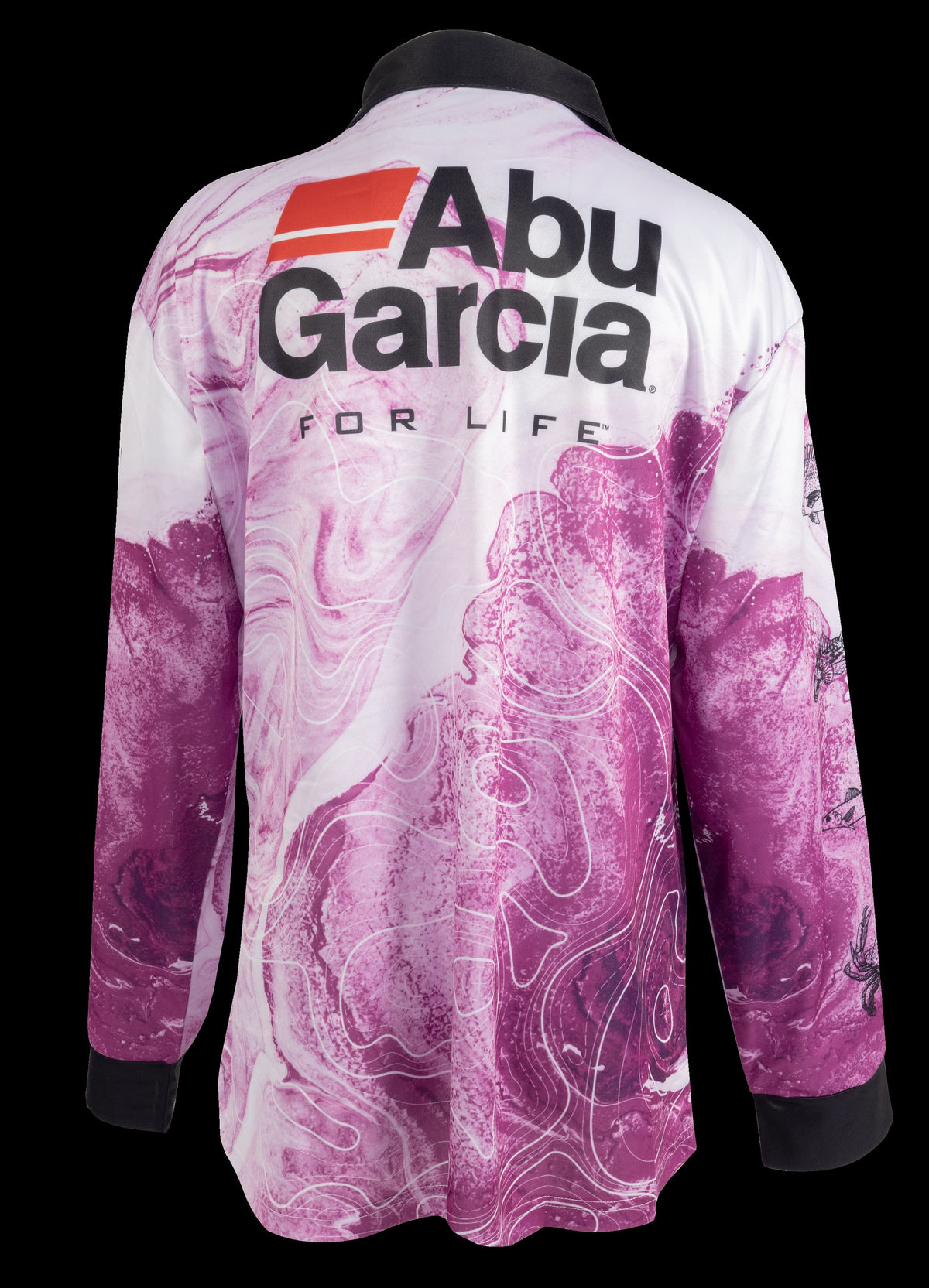 Abu Garcia Topograph Womens Fishing Jersey Shirt Size 10