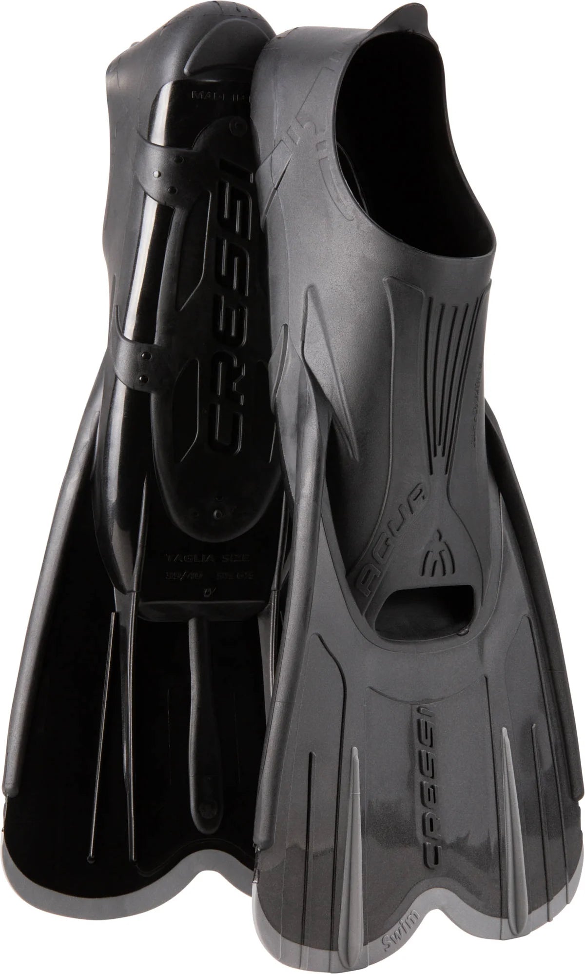 Cressi Agua Short Fin Black Silver