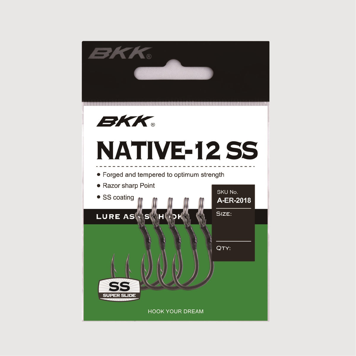 BKK Native 12 SS Single Treble Replacement Hook