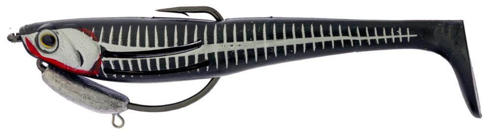 Zerek Flat Shad Pro 4.5 Inch Weedless Rigged Soft Plastic Lure
