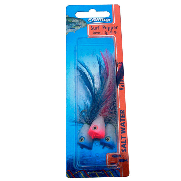 Gillies Surf Popper Lure 1/0 3 Pack