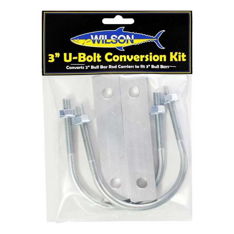 Wilson 3 inch U Bolt Conversion Kit for Bull Bar Rod Holders