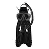 Mirage Rayzor Gold Series Mask Snorkel Fin Set Black