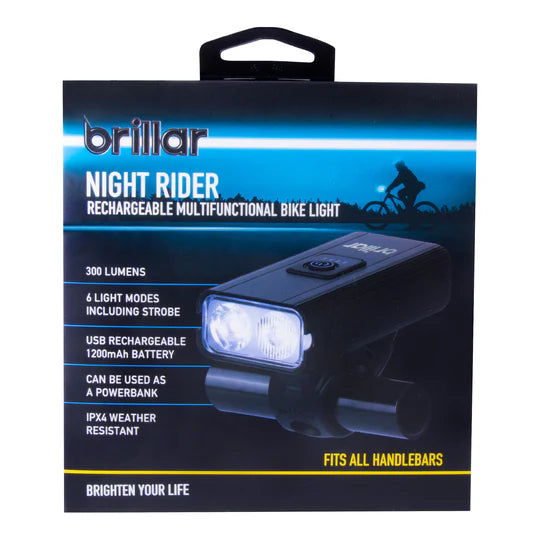 Brillar Night Rider Cycling Bike Light