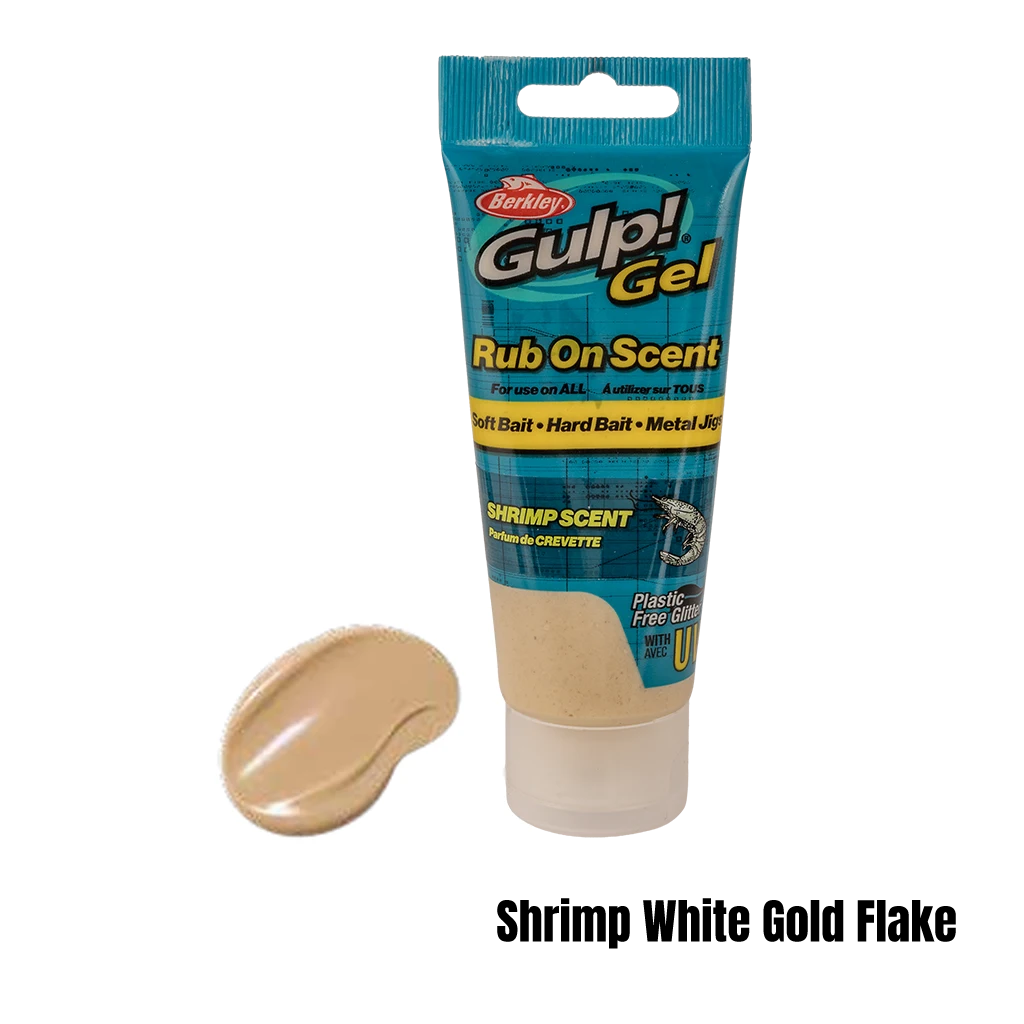 Berkley Gulp Gel Scent 80ml Shrimp White Gold Flake