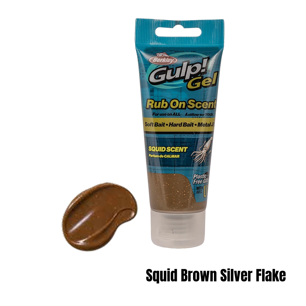 Berkley Gulp Gel Scent 80ml Squid Brown Silver Flake