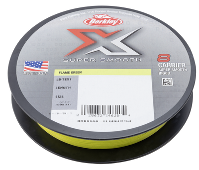 Berkley X Braid Super Smooth 8 Fishing Line Green 150m