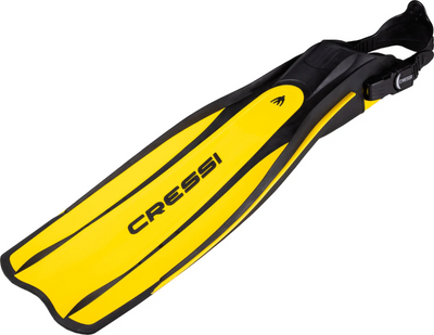 Cressi Pro Light Adjustable Fins Black Yellow