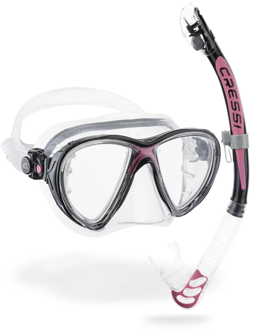 Cressi Big Eyes Evo Alpha Ultra Dry Mask Mask Snorkel Set
