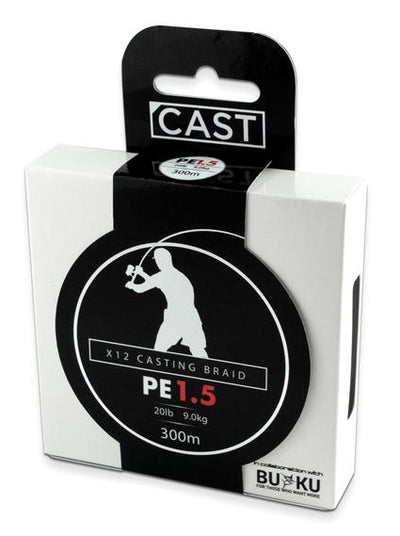 Buku CAST x12 Performance PE Casting Braid