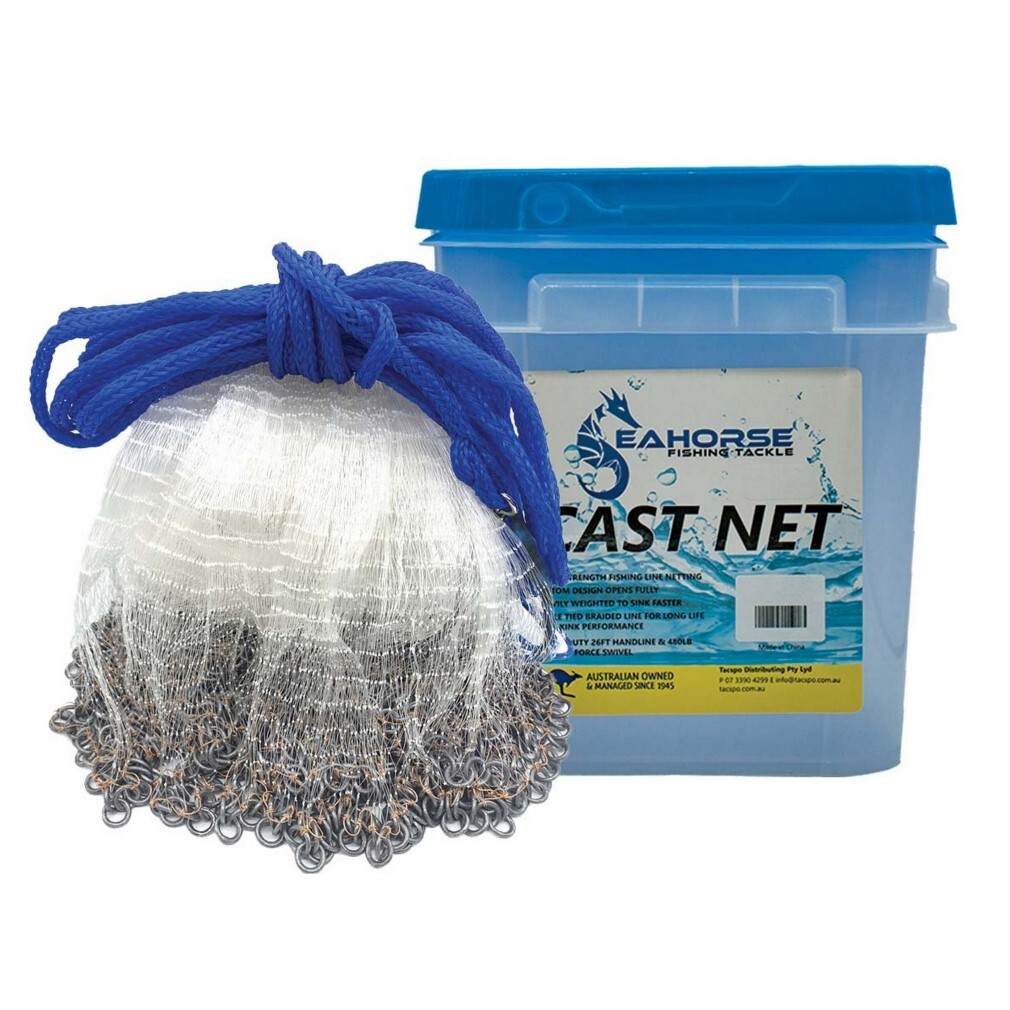 Seahorse Cast Net Top Pocket Mono Chain