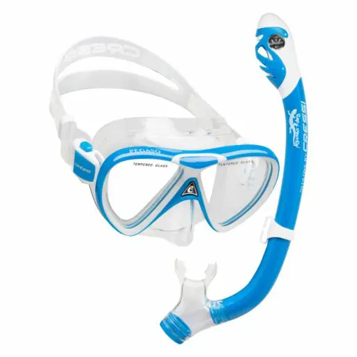 Cressi Pegaso Iguana Dry Junior Mask Snorkel Combo