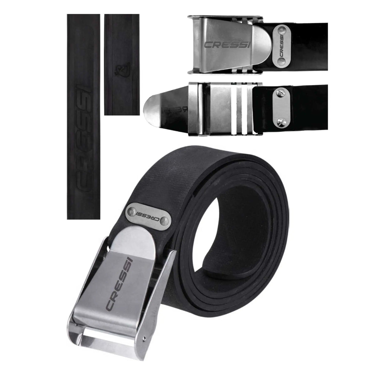 Cressi Ultra HD Rubber QR Weight Belt Black