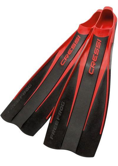 Cressi Free Frog Dive Snorkelling Fin Black Red