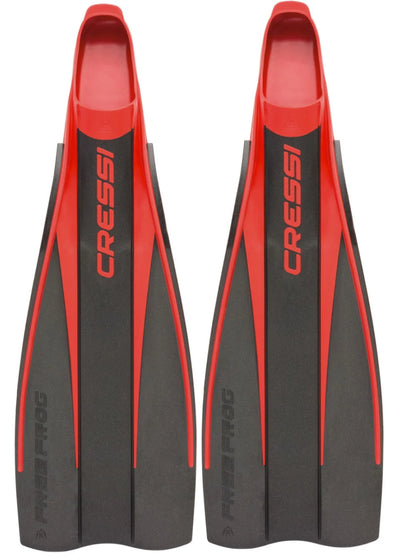 Cressi Free Frog Dive Snorkelling Fin Black Red