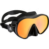 Cressi F Dual Black Dive Mask Yellow Ultravision Lens