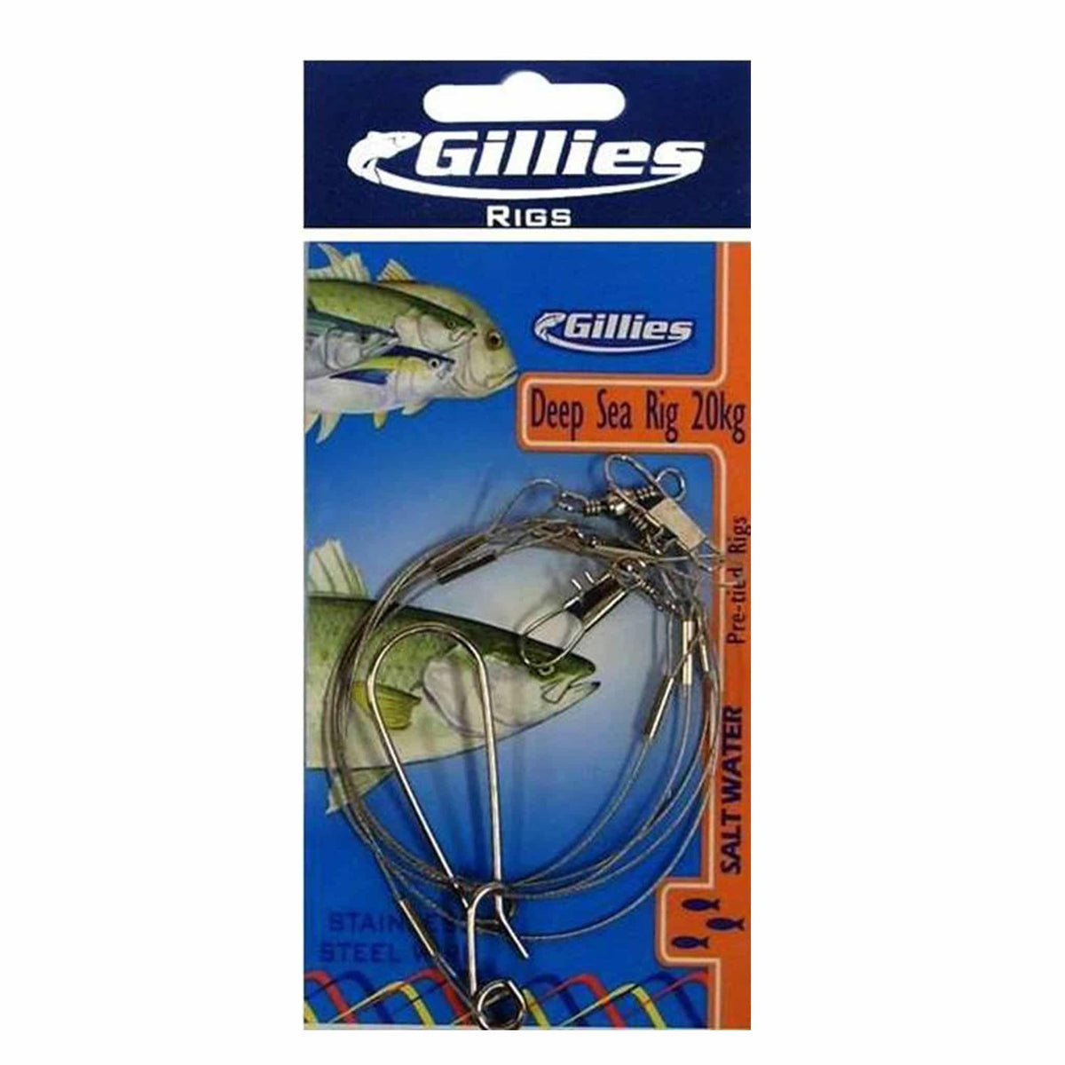 Gillies Pre Tied Deep Sea Rig 20kg Wire