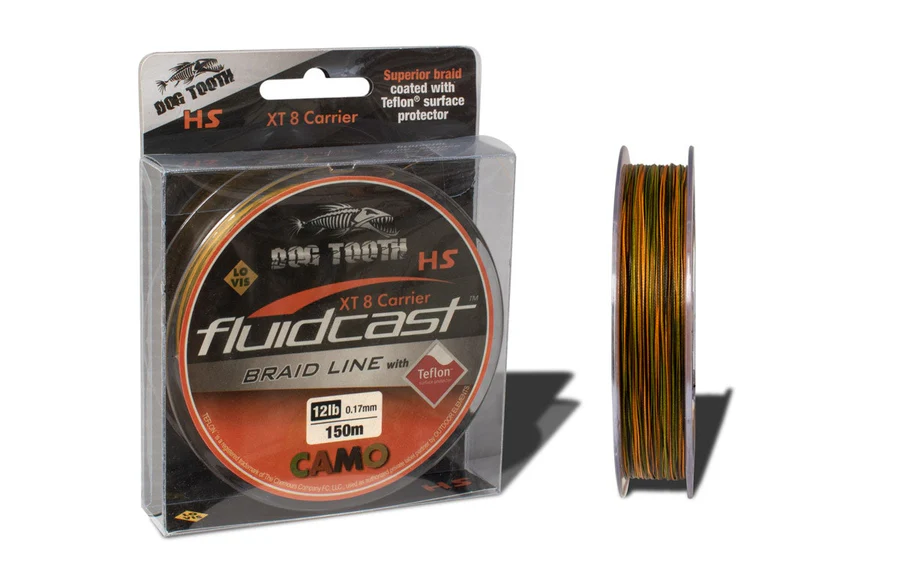 Dog Tooth Fluidcast 150m Camo Braided Fishing Line