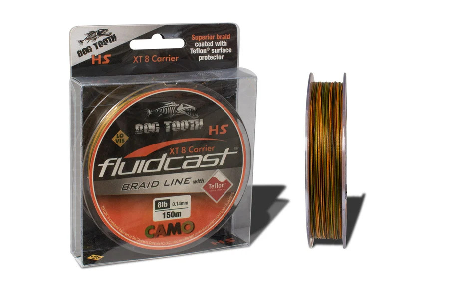 Dog Tooth Fluidcast 150m Camo Braided Fishing Line