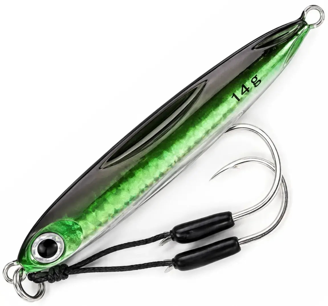Todd Ignition Micro Jig in 05 Herring with twin assist hooks