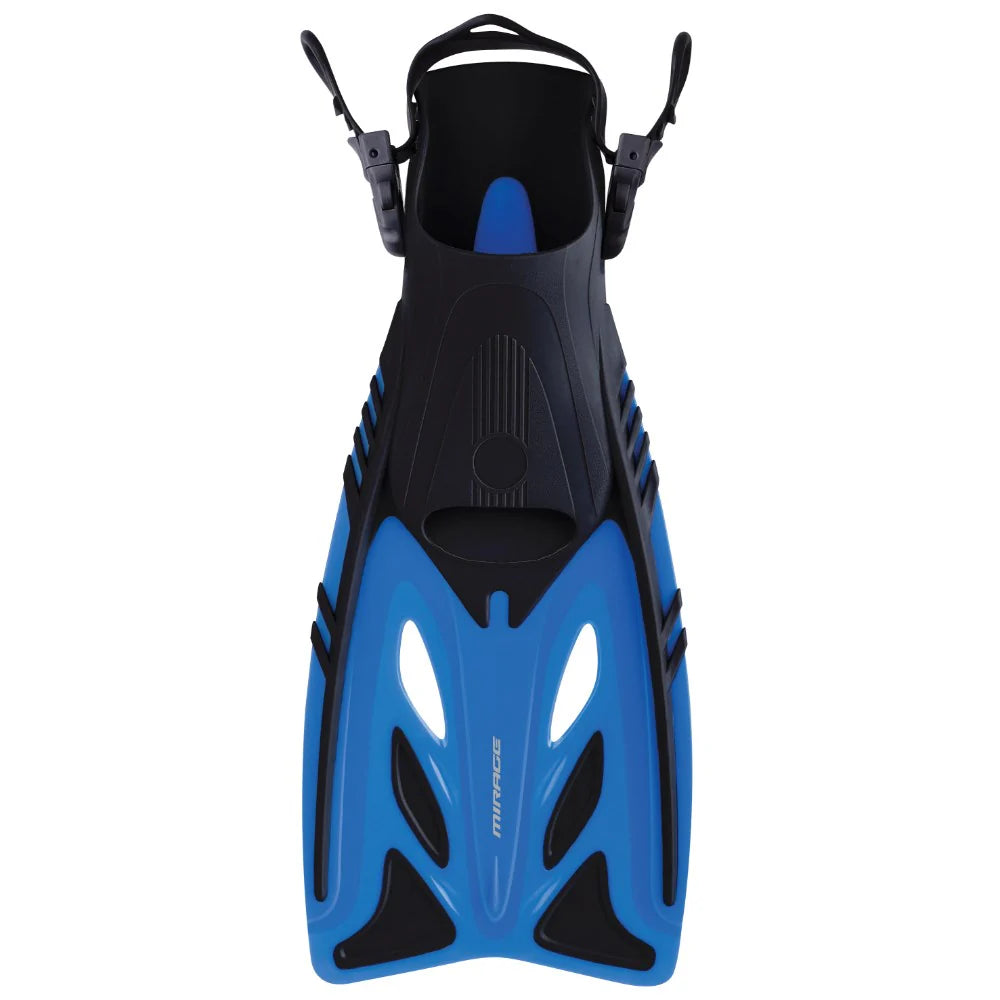Mirage Crystal Open Heel Fin Junior Kids Blue