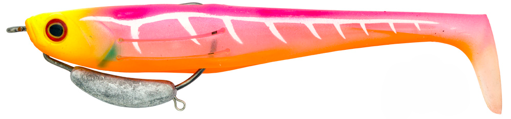 Zerek Flat Shad Pro 4.5 Inch Weedless Rigged Soft Plastic Lure