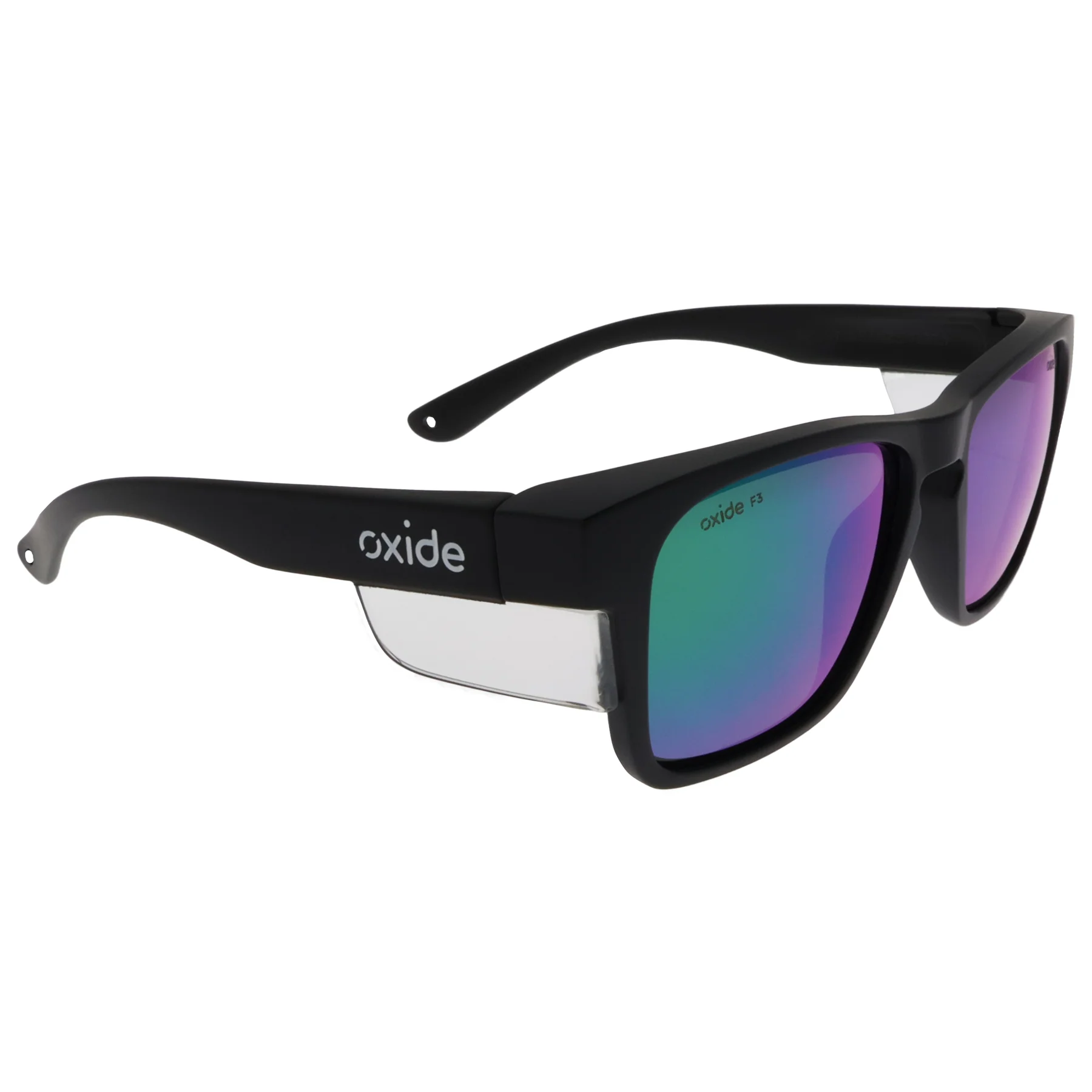 Oxide Frost Matt Black Safety Sunglasses