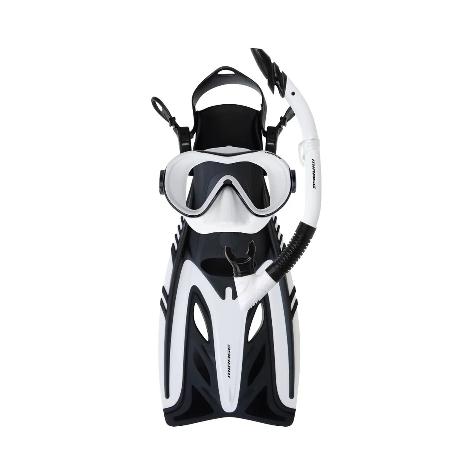 Mirage Phantom Mask Snorkel Fin Set White