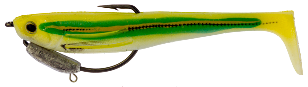 Zerek Flat Shad Pro 4.5 Inch Weedless Rigged Soft Plastic Lure