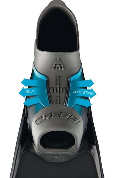 Cressi Gara Turbo Fin Foot Pocket