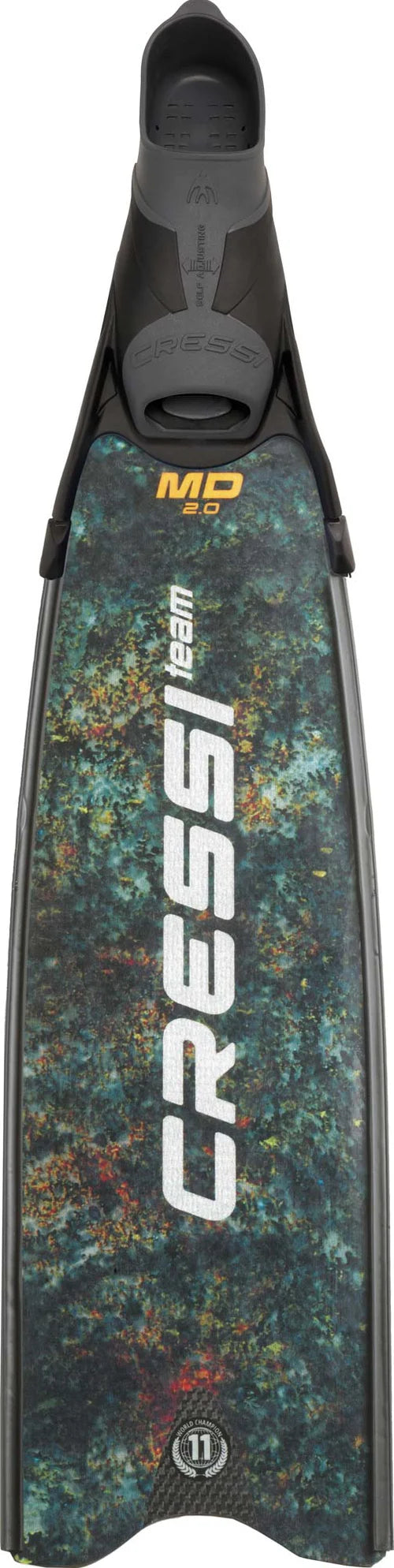 Cressi Gara Modular Team Carbon Fin Pair Green Camo MD