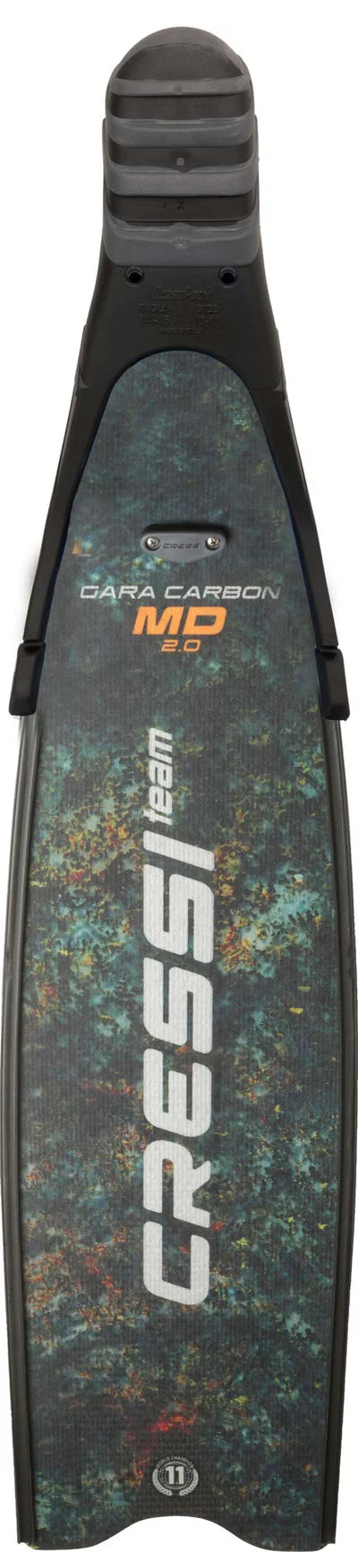 Cressi Gara Modular Team Carbon Fin Pair Green Camo MD