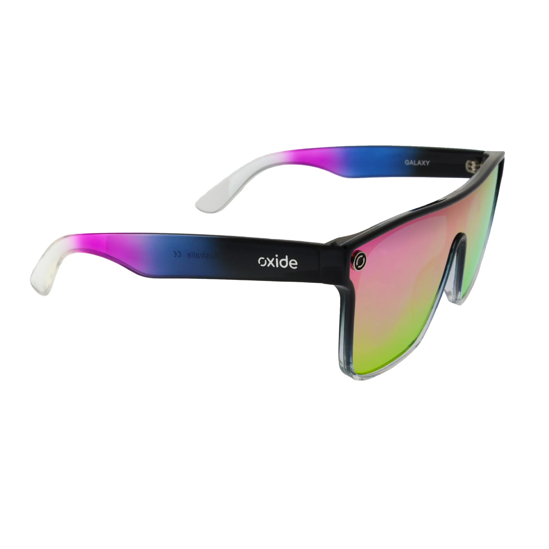 Oxide Galaxy Multi Blue Purple Mirror Sunglasses