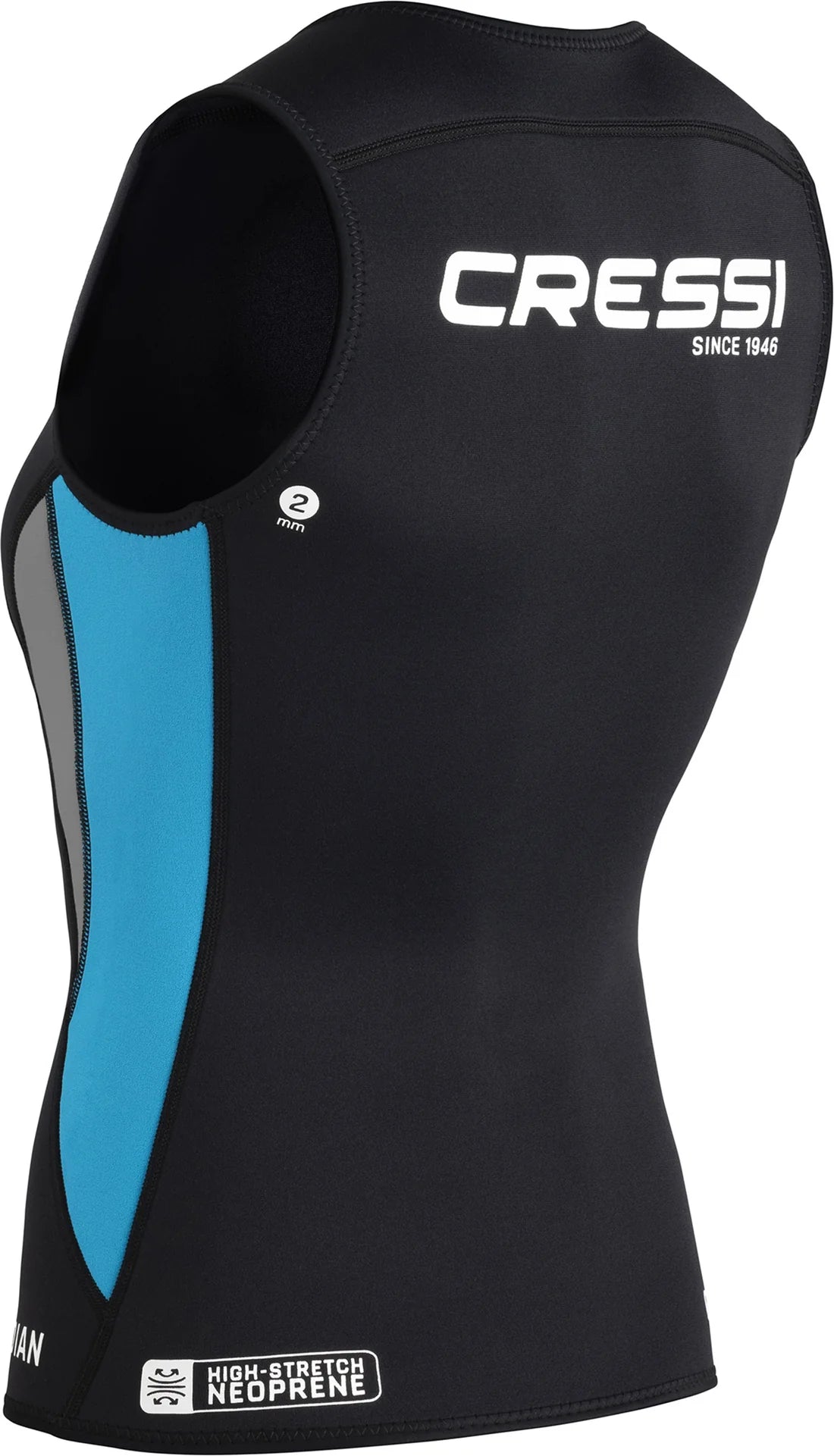 Cressi Guardian Lady Wetsuit Vest Black Aquamarine 2mm