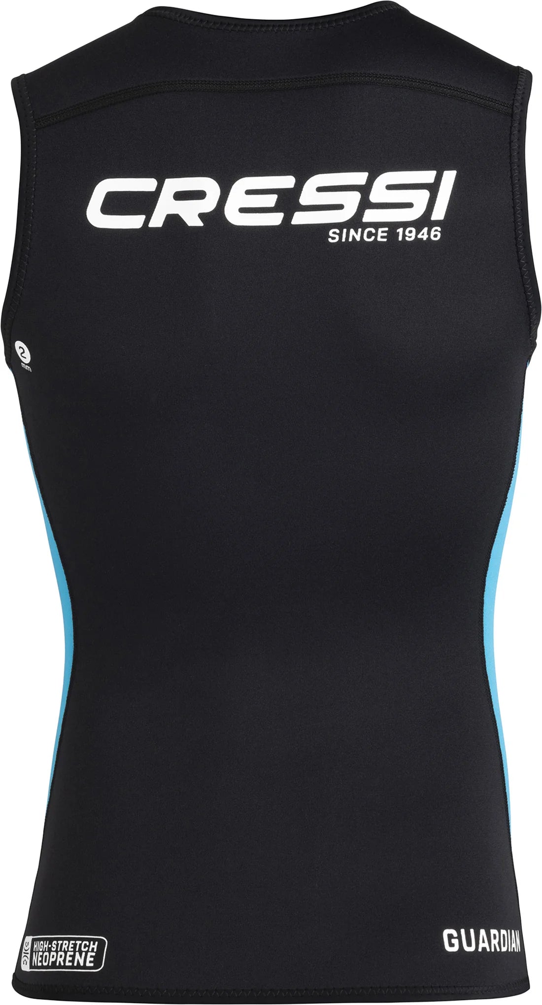 Cressi Guardian Lady Wetsuit Vest Black Aquamarine 2mm