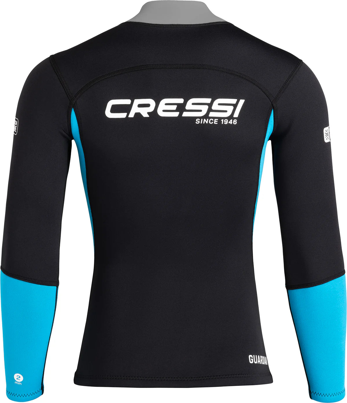 Cressi Guardian Lady Wetsuit Jacket Black Aquamarine 2mm