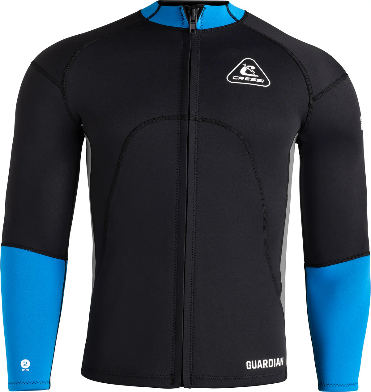 Cressi Guardian Man Wetsuit Jacket Black Blue 2mm