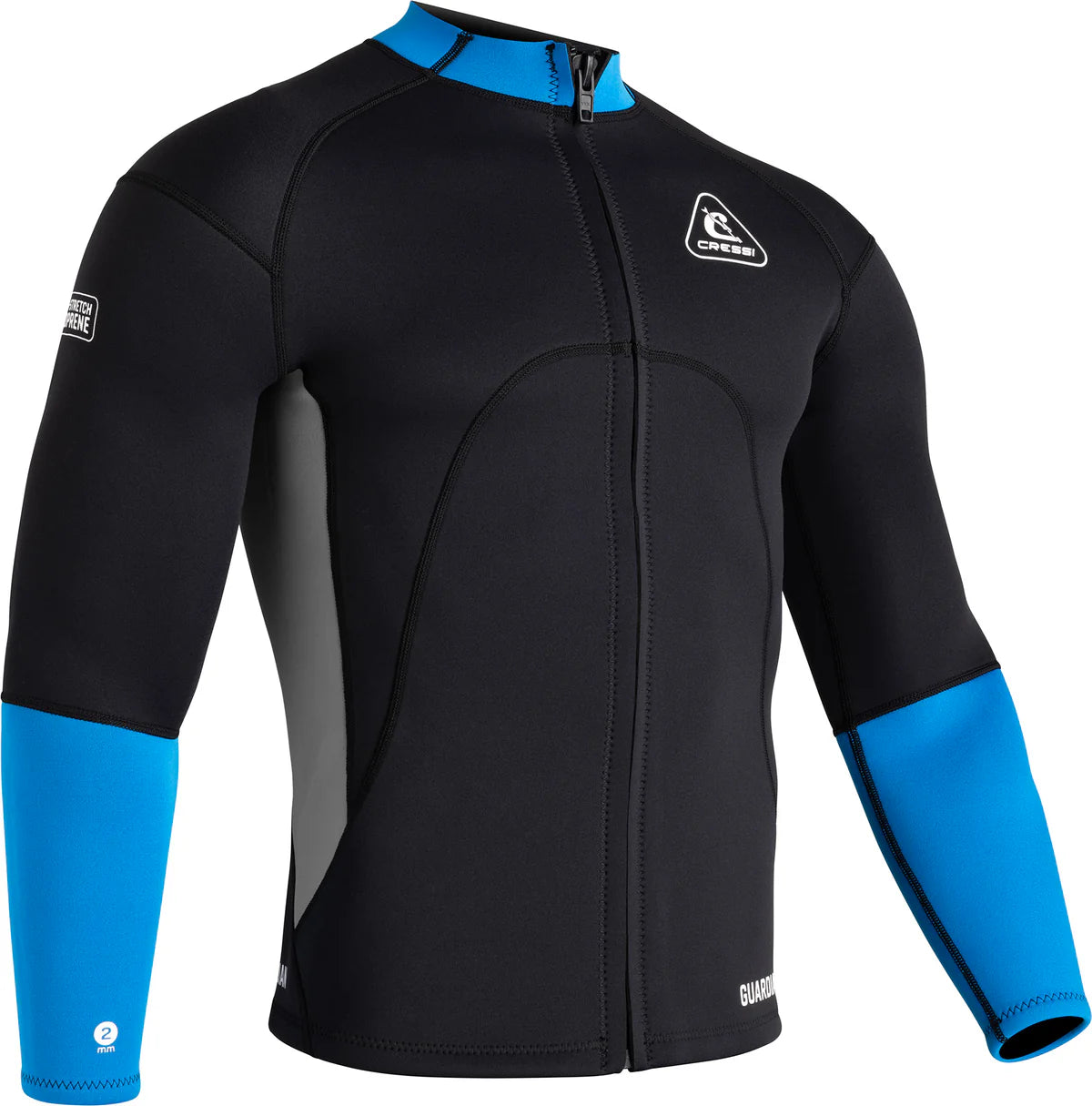Cressi Guardian Man Wetsuit Jacket Black Blue 2mm