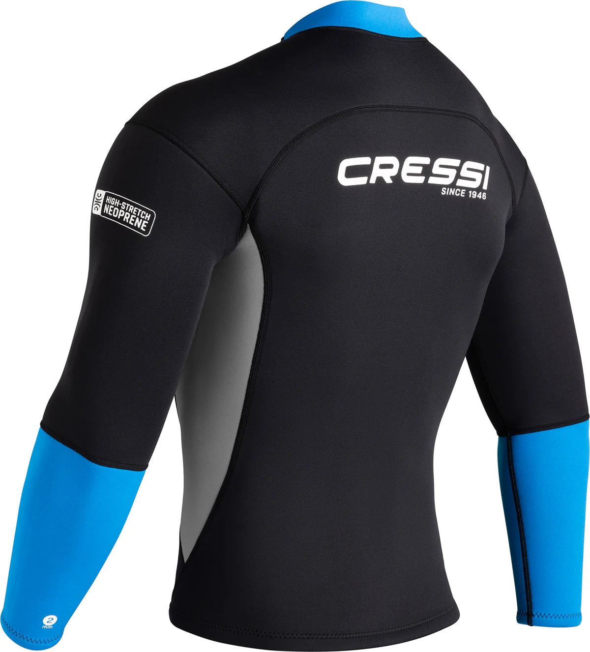 Cressi Guardian Man Wetsuit Jacket Black Blue 2mm