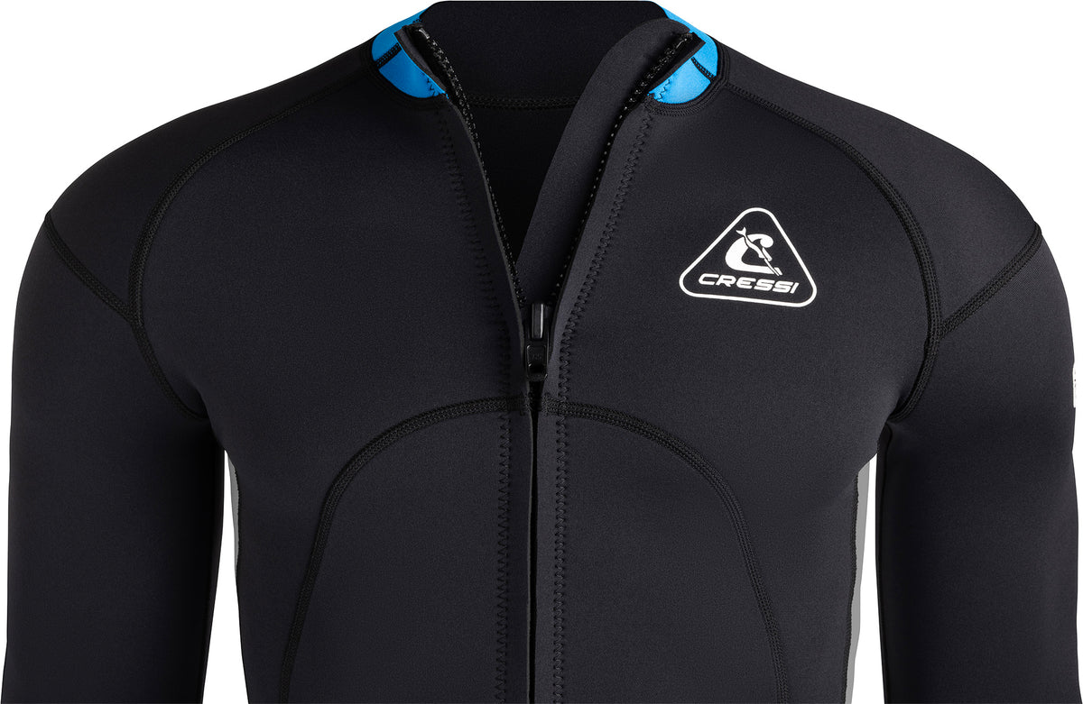 Cressi Guardian Man Wetsuit Jacket Black Blue 2mm