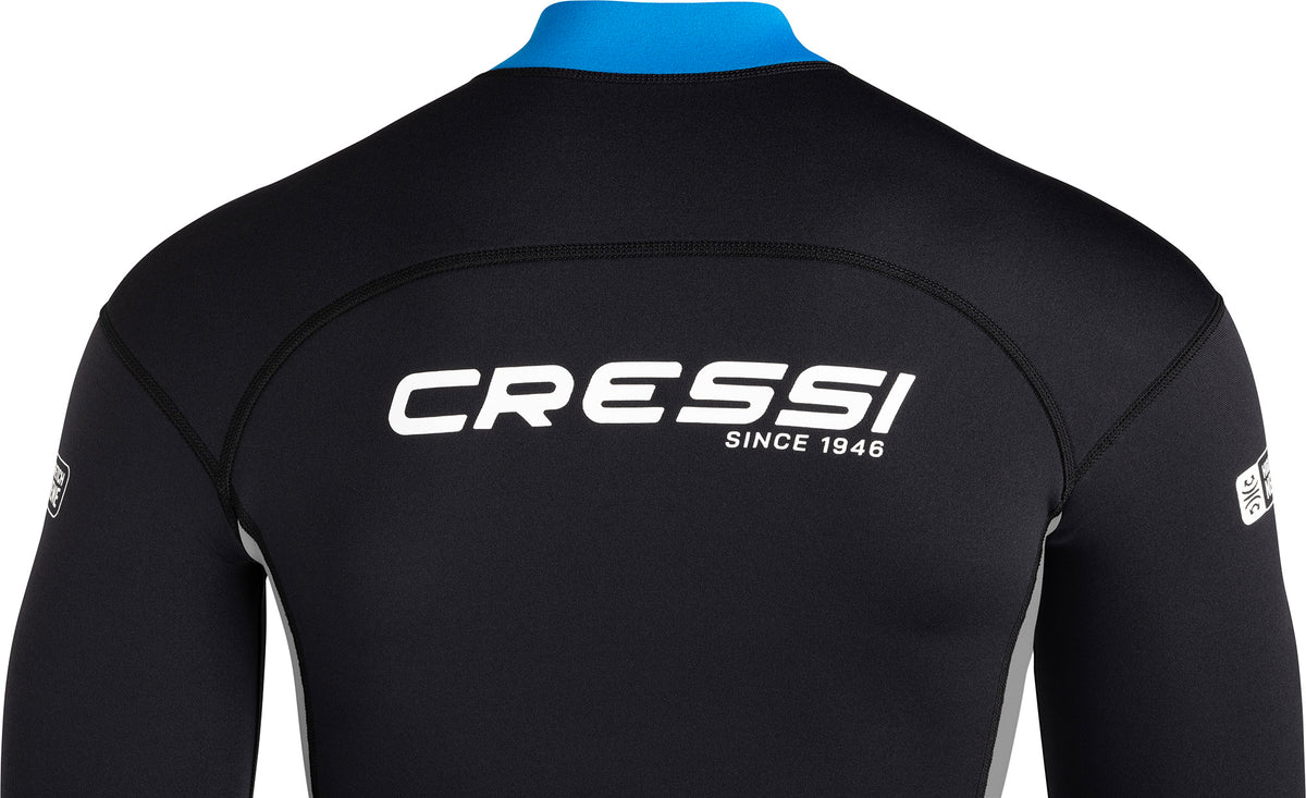 Cressi Guardian Man Wetsuit Jacket Black Blue 2mm