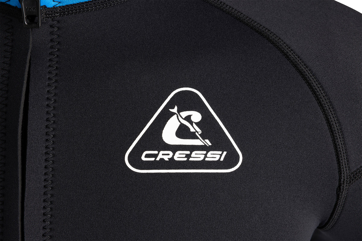 Cressi Guardian Man Wetsuit Jacket Black Blue 2mm