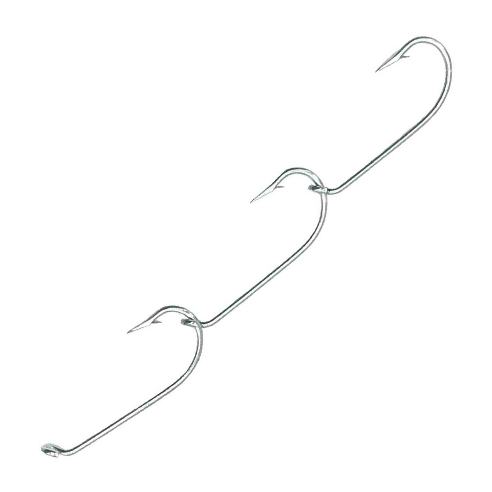 Eagle Claw Tinned Pre Ganged x3 Hook Sets 3 Pack